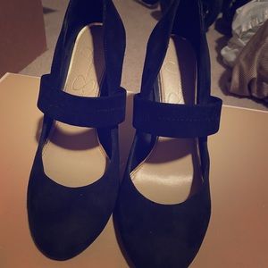 Black Jessica Simpson Round Toe Heel